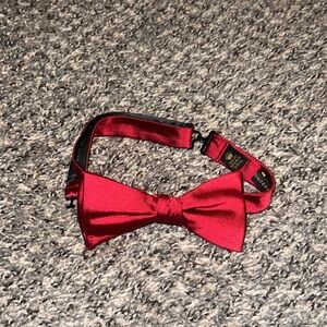 Red adjustable bow tie